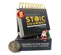 MESMOS 366 Daily Stoic Calendar, Inspirational Gifts for Men, Daily Affirmations Office Desk Decor for Men, Motivational Self Care Desk Accessories and Office Gifts
