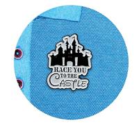 meSNAPS Enamel Pins, Shut Up, I’m Not Almost There, 1 pc - Decorative, Funny Enamel Pins for Clothes, Bags, Shoes, Hats, Backpacks - Reusable No-Pin Fasteners - Personalizable Charms for Kids & Adults
