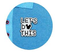 meSNAPS Enamel Pins, Shut Up, I’m Not Almost There, 1 pc - Decorative, Funny Enamel Pins for Clothes, Bags, Shoes, Hats, Backpacks - Reusable No-Pin Fasteners - Personalizable Charms for Kids & Adults