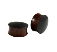 Mesnt 2PCS Wood Ear Plugs Gauge Plugs and Tunnles Ear Expander Stretcher Body Piercing Jewelry (Red, 9/16 inch)