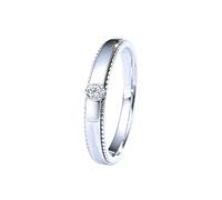 Mesnt 9K White Gold 3.6MM Classic Diamond Promise Wedding Bands Ring for Men 0.13ct, Size O 1/2