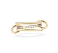 Mesnt Band Rings for Women Gold, Stainless Steel 3-Piece Stackable Rings Set with Cubic Zirconia for Women, Size L 1/2