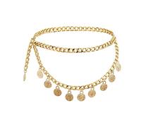 Mesnt Belly Chains for The Waist Belly Chains for Women Sexy Body Chain Belt Vintage Coin Pendant Waist Chain, 94.5CM