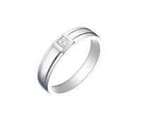 Mesnt Platinum Classic Solitaire Diamond Engagement Ring for Men, Size U 1/2