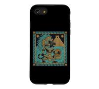 Mesoamerican Aztec Jaguar Warrior With Temple Sun Case for iPhone SE (2020) / 7/8