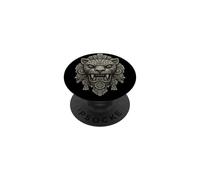 Mesoamerican Jaguar Guardian Mask Temple Relief Art PopSockets Adhesive PopGrip