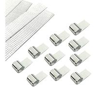MESOAR 10 Rolls Mirrors Mosaic Tiles Disco Ball Mirror Tiles Self-Adhesive Real Square Glass Mirror DIY Tiles for Craft DIY,5mm by 5mm,4800Pcs