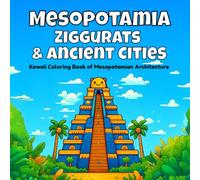 Mesopotamia, Ziggurats & Ancient Cities: Kawaii Coloring Book of Mesopotamian Architecture (Kawaii Architecture Coloring Book)