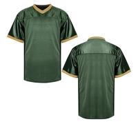 MESOSPERO Blank Football Jerseys for Men,Mesh Polyester Plain Football Shirt Pullover Sports Clothing S-3XL Black White Grey, Army Green, S