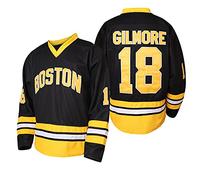 MESOSPERO Happy Gilmore 18 Adam Sandler 1996 Black Ice Hockey Jersey Men, Black, XL