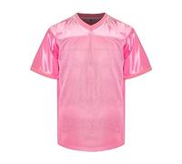 MESOSPERO Men's Football Jersey Blank Football Practice Jersey for Athletic Training and Daily Leisure, Pink, XXL