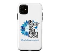 Mesothelioma awareness sunflower support Mesothelioma Case for iPhone 11