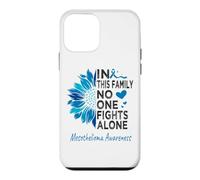 Mesothelioma awareness sunflower support Mesothelioma Case for iPhone 12 mini