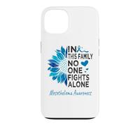 Mesothelioma awareness sunflower support Mesothelioma Case for iPhone 13