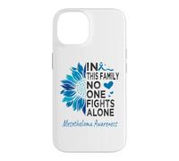 Mesothelioma awareness sunflower support Mesothelioma Case for iPhone 14
