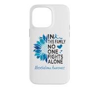 Mesothelioma awareness sunflower support Mesothelioma Case for iPhone 14 Pro Max