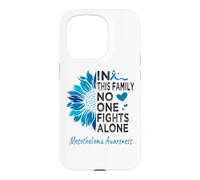 Mesothelioma awareness sunflower support Mesothelioma Case for iPhone 15 Pro