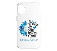 Mesothelioma awareness sunflower support Mesothelioma Case for iPhone 16 Plus