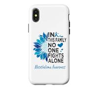 Mesothelioma awareness sunflower support Mesothelioma Case for iPhone X/XS