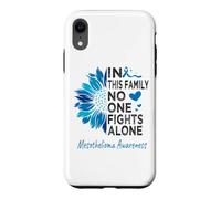 Mesothelioma awareness sunflower support Mesothelioma Case for iPhone XR