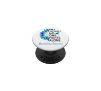 Mesothelioma awareness sunflower support Mesothelioma PopSockets Adhesive PopGrip
