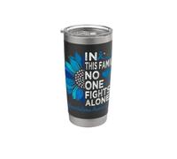 Mesothelioma Awareness Sunflower Support Mesothelioma Stainless Steel Insulated Tumbler
