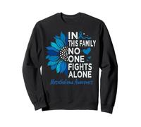 Mesothelioma awareness sunflower support Mesothelioma Sweatshirt
