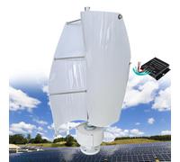 MESOVFCA 12000W Wind Turbine Generator, DC 12V 24V 48V Vertical Shaft Wind Turbine Generator with Controller, Permanent Magnet Rotor Alternator for Boat, Gazebo, Cabin, Mobile Home,E-12V