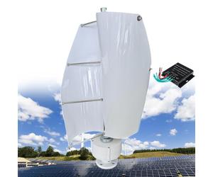 MESOVFCA 12000W Wind Turbine Generator, DC 12V 24V 48V Vertical Shaft Wind Turbine Generator with Controller, Permanent Magnet Rotor Alternator for Boat, Gazebo, Cabin, Mobile Home,E-12V