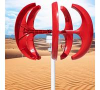 MESOVFCA 15000W/20000W Vertical Wind Turbine Generator - 5-Blade Renewable Energy System with Controller for Terrace, Chalet, Fishing Boat & RV - High-Efficiency Power Solution