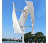 MESOVFCA 3000W/8000W Vertical Wind Turbine Generator Kit - Spiral Design, Efficient Renewable Energy Solution for Home & Industry, Includes Three-Phase Controller for Optimal Performance