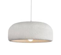 MESOVFCA 40cm Modern Pendant Light for Dining Room Kitchen Island Light Hallway Restaurant Hanging Lamp E26 Base Japanese Wabi-Sabi Style Bird Nest Shape Lighting Fixture (Grey, Dia 15.76 Inch)