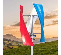 MESOVFCA 6000W Vertical Wind Turbine Generator - Low Noise, Low Wind Start, 3-Blade Design with Controller for Marine, RV, Home & Industrial Use, 12V Power Solution, Eco-Friendly Energy