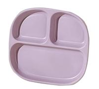 MESOVFCA 7.6×8.5 Inch Portion Control Plates, Divided Plates for Adults, Round Bariatric Dinner Plate for Adults, Ceramics Platters for Serving Food Dishwasher Safe -4Colours(Purple)