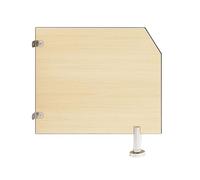 MESOVFCA Children's Urinal Screen Toilet Partition, Floor-Mounted Toilet Protection Divider, Urinal Waterproof Board Wall Divider Partition, for Schools, Public Places(Natural,23.6x23.6in)
