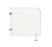 MESOVFCA Children's Urinal Screen Toilet Partition, Floor-Mounted Toilet Protection Divider, Urinal Waterproof Board Wall Divider Partition, for Schools, Public Places(White,23.6x31.5in)