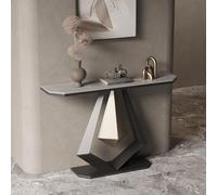 MESOVFCA Console Table for Entryway, Rectangular Sofa Table Behind The Couch, Narrow Console Table with Metal Frame, for Hallway, Entrance, Foyer, Living Room(Black C,120cm/47.2in)