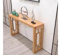 MESOVFCA Entryway Console Table, Accent Tables, Wooden Rectangular Sofa Table Behind The Couch, Rustic Entry Table for Hallway, Living Room, Easy to Assemble(Wood,160cm/63in)