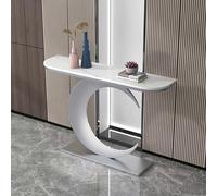 MESOVFCA Entryway Table, Rectangular Sofa Table Behind The Couch, Narrow Console Table with Metal Frame, for Hallway, Foyer, Entrance, Living Room, Easy to Assemble(Silver,150cm/59in)