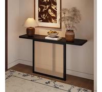 MESOVFCA Farmhouse Console Entryway Table, Wooden Rectangular Sofa Table Behind The Couch, Narrow Wood Accent Tables, for Living Room, Hallway, Foyer, Farmhouse Decor(80cm/31.5in)