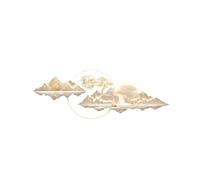 MESOVFCA LED 3D Wall Art Decor Modern Wall Hanging Painting Creative Landscape Wall Sculpture with Mountains and Trees Traditional Oriental Mural Light for Living Room