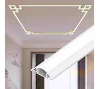 MESOVFCA Led Channel Chinese Style Led Channel for Ceiling, Crown Moulding Led Indirect Lighting Channel for Decor Ceiling, Aluminum Led Profile Led Light Diffuser(White,36ft/11m)
