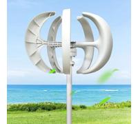 MESOVFCA Low Noise Vertical Wind Turbine Generator 400W-1200W - 5-Blade 12V Vertical Axis Wind Turbine Kit for Efficient Energy Production & Eco-Friendly Power Solutions
