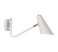 MESOVFCA Modern Reading Wall Sconce Light Artistic Swing Arm Led Light for Wall Mounted Bedroom Mid Century Study Room Wall Lighting Fixture for Living Room Kitchen Island Restaurants Cafes/White