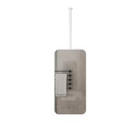 MESOVFCA Rectangular Ceiling-Mounted Mirror, Hanging Bathroom Vanity, Wall-Mounted with Metal Frame, Suitable for Hotel and Apartment Decor(White,40x60cm)