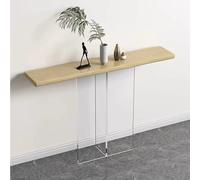 MESOVFCA Solid Wood Console Table, Small Sofa Table Behind The Couch, Farmhouse Feel Console Table for Entryway, for Living Room Hallway Entrance Foyer(Wood,160cm/63in)