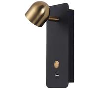 MESOVFCA Surface Mounted Plug-in Bedroom Wall Lamp Hotel Bedroom Bedside Reading Lamp Press Switch Bedside Wall Light