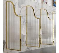 MESOVFCA Urinal Partition,Bathroom Partition,Toilet Protection Divider,Wall-Mounted Wooden Partition Panel Board Urinal Baffle, for Schools/Shopping Centers(Gold,3pcs)