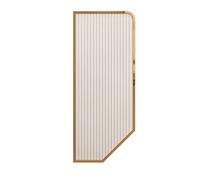 MESOVFCA Wall-Mounted Men Urinal Privacy Screen,Modern Business Public Restroom Urinal Partition Divider Screen Toilet Partition (Gold 3 Piece) (Rose Gold 1 Piece)
