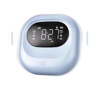 Mesqool Alarm Clock for Heavy Sleeper, Battery Powered Vibrating Clock under Pillow, Rechargeable Clock with Adjustable Vibration and Volume, Bed Shaker Alarm Clock for Home and Travel